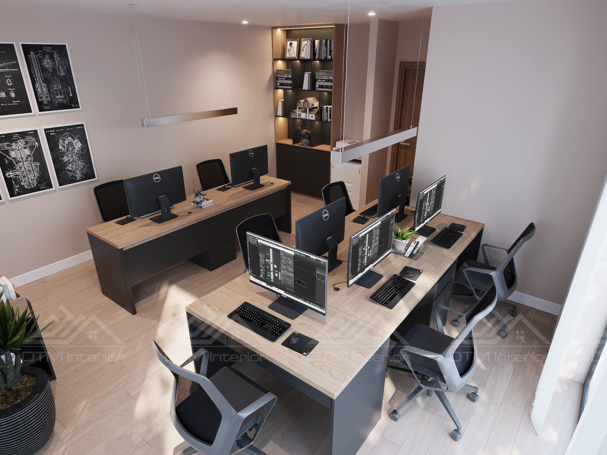 Thiết Kế Nội Thất Văn Phòng Công Ty DTM 20m2